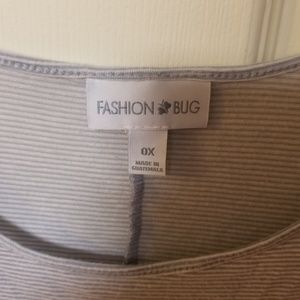 Fashion Bug Tops - Fashion Bug 0X Flowy Striped Top Fashion Bug Tops - Fashion Bug 0X Flowy Striped Top